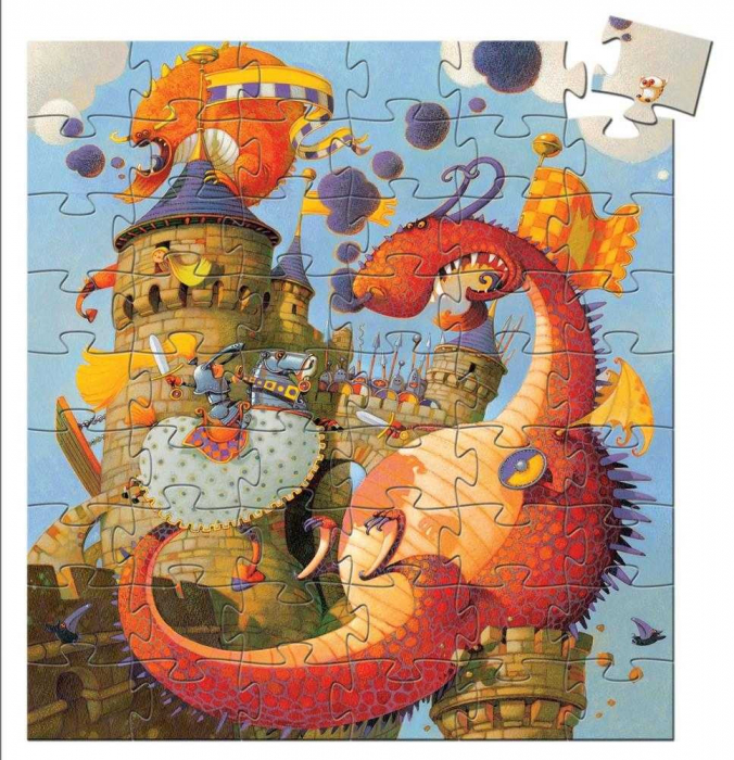 Puzzle Cavalerul si dragonul, Djeco [2]