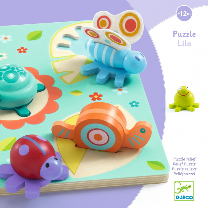 Puzzle Djeco relief Lilo Testoasa si prietenii [2]