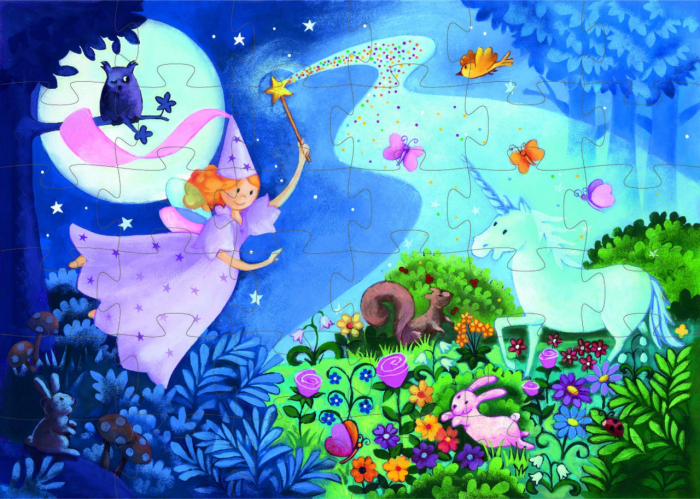 Puzzle Zana si unicornul, Djeco [2]