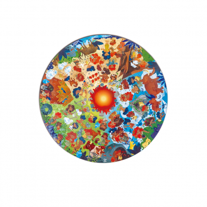 Puzzle copii epoca de piatra, cu lumini led  (102 piese) [1]