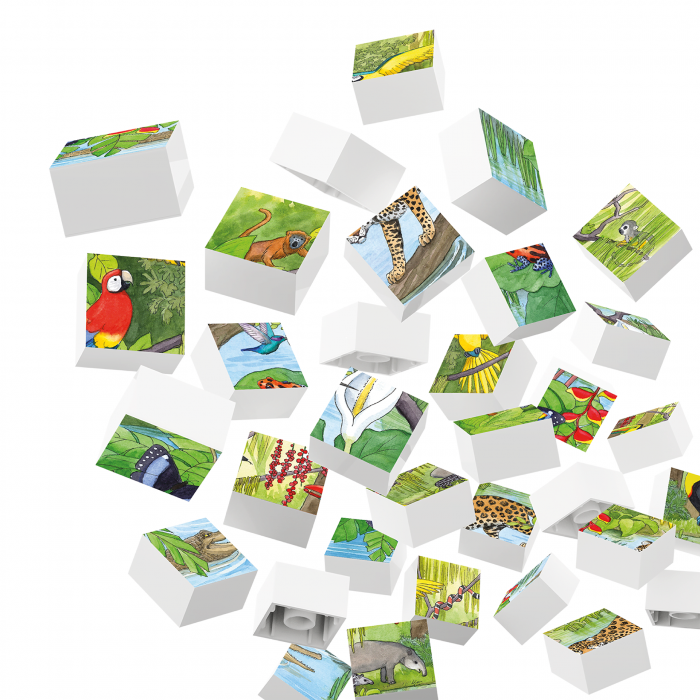 Puzzle Animale exotice Hubelino (35 piese) [2]