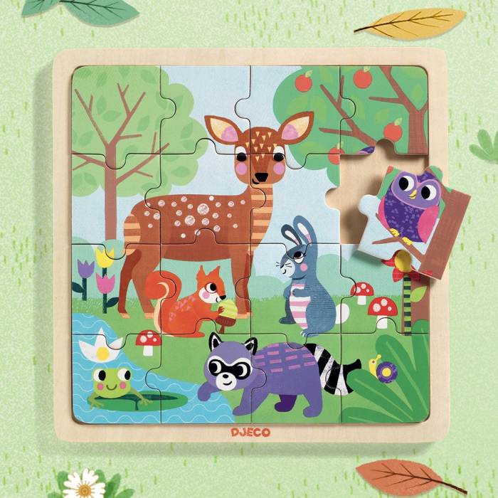 Puzzle lemn Forest Djeco [4]
