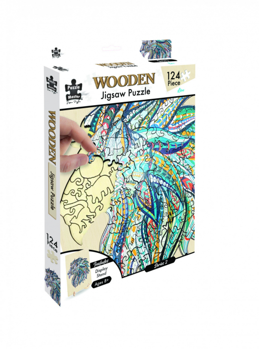 Puzzle lemn Leu [2]