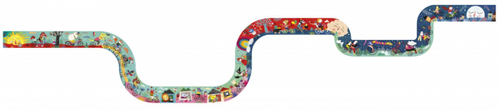 Puzzle gigant Drumul lung cu bicicleta, Londji [2]