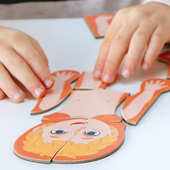 Puzzle magnetic corpul uman (68 piese) [7]