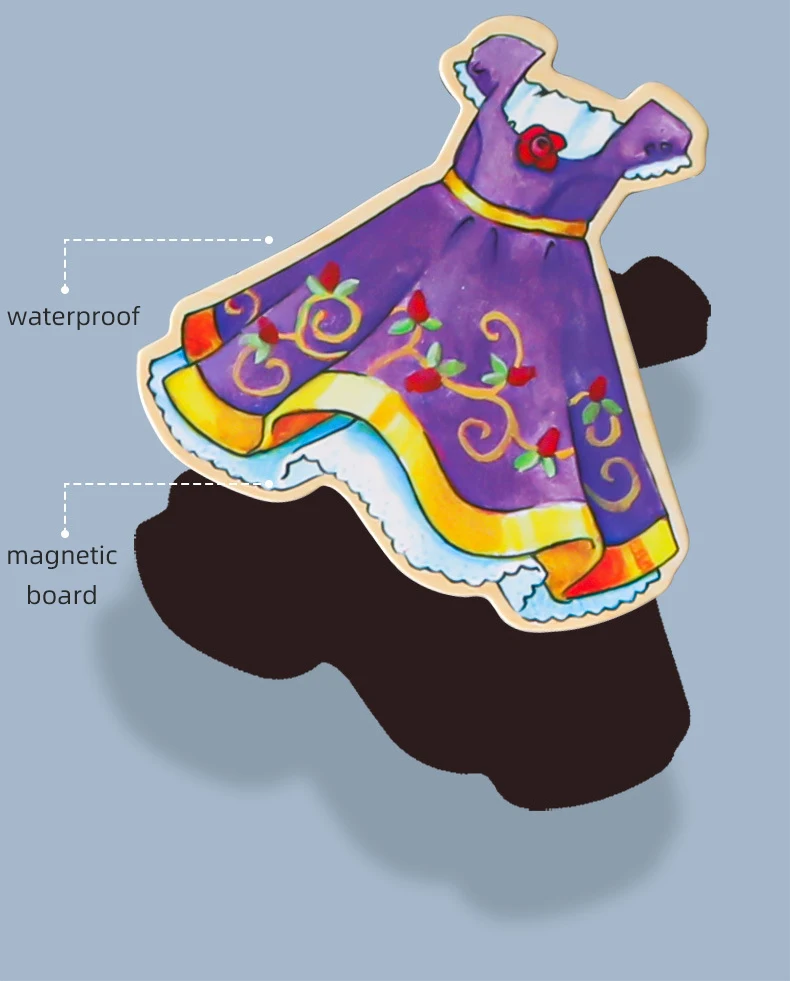 Puzzle Magnetic cu 69 de Piese, Imbraca Fetele [3]