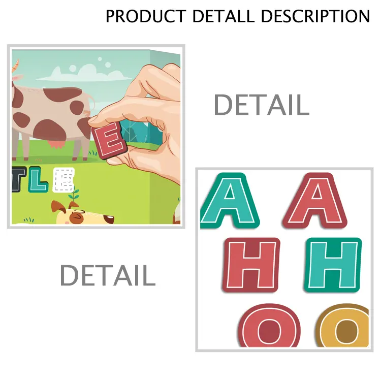 Puzzle Magnetic Educativ cu Litere, 32 de Piese [6]