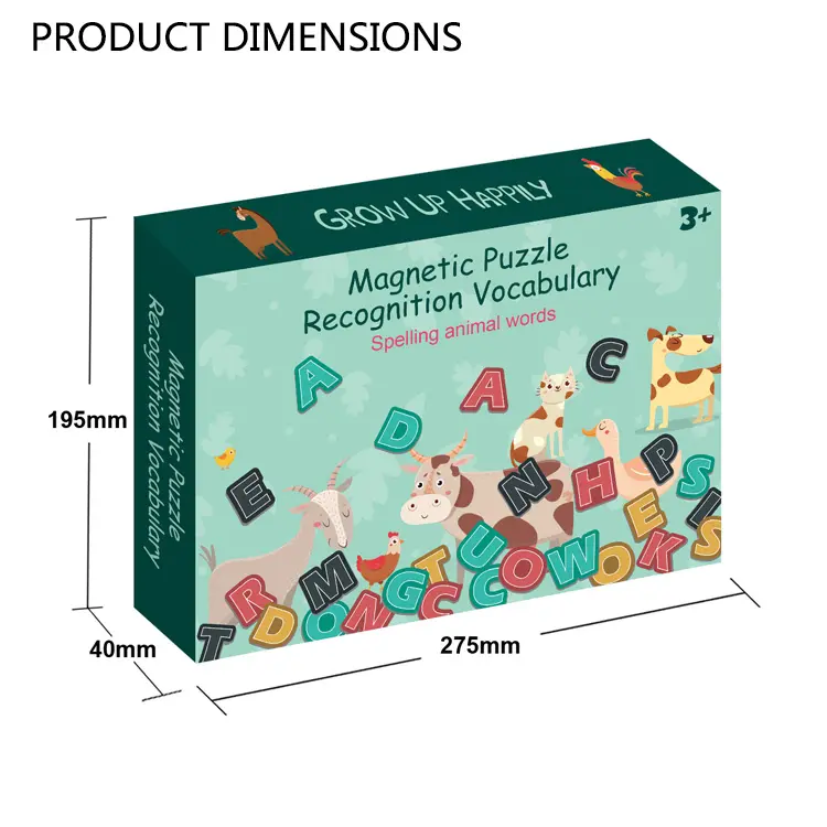 Puzzle Magnetic Educativ cu Litere, 32 de Piese [4]