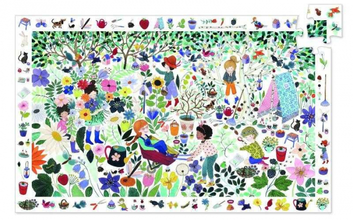Puzzle observatie 1000 de flori, Djeco [1]