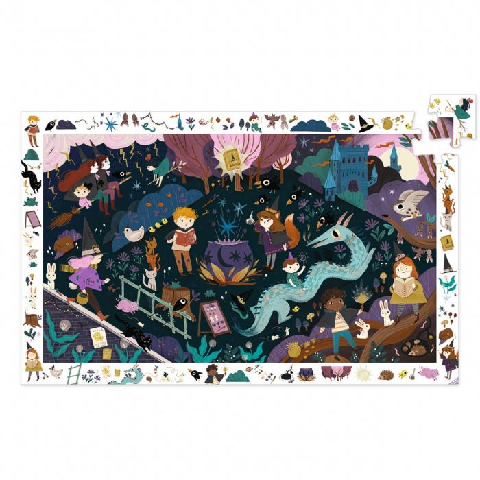 Puzzle observatie Scoala de vrajitori, Djeco [2]