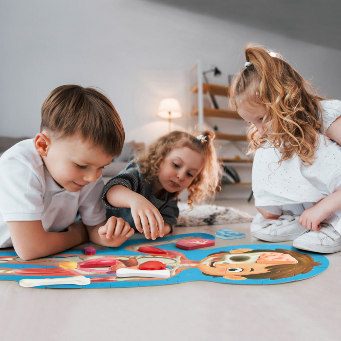 Puzzle pentru copii - Corpul Uman (61 piese) [8]