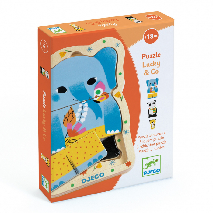 Puzzle straturi Djeco Lucky & co [3]