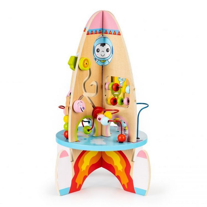 Racheta educationala din lemn 8 in 1 Ecotoys TL88037 [1]
