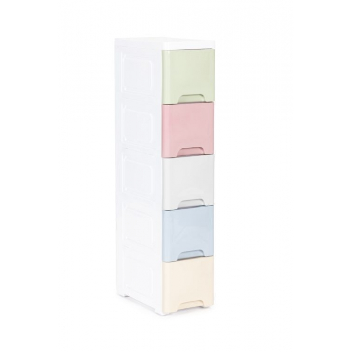 Raft cu 5 compartimente pentru depozitarea diverselor obiecte ModernHome - Multicolor [1]