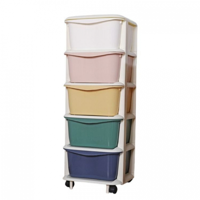 Raft cu 5 compartimente pentru depozitarea diverselor obiecte ModernHome PO16 - Multicolor [1]