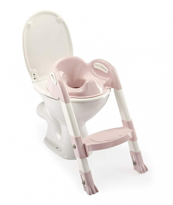 Reductor pentru toaleta cu scarita Kiddyloo POWDER PINK [1]