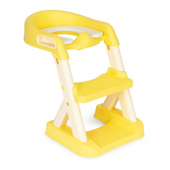 Reductor toaleta cu scara pentru copii Ecotoys HA-P23S - Galben [1]