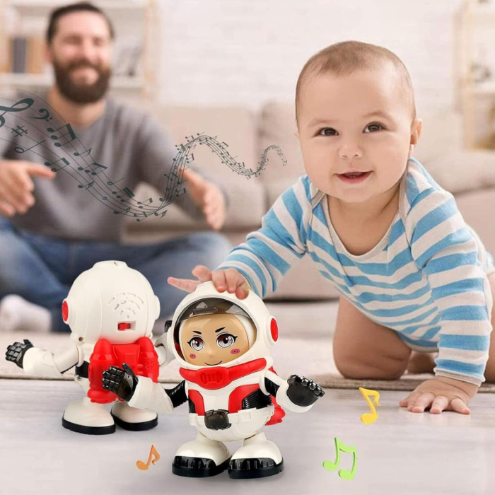 Robot Astronaut Interactiv care Danseaza, cu Melodii si Lumini LED [5]