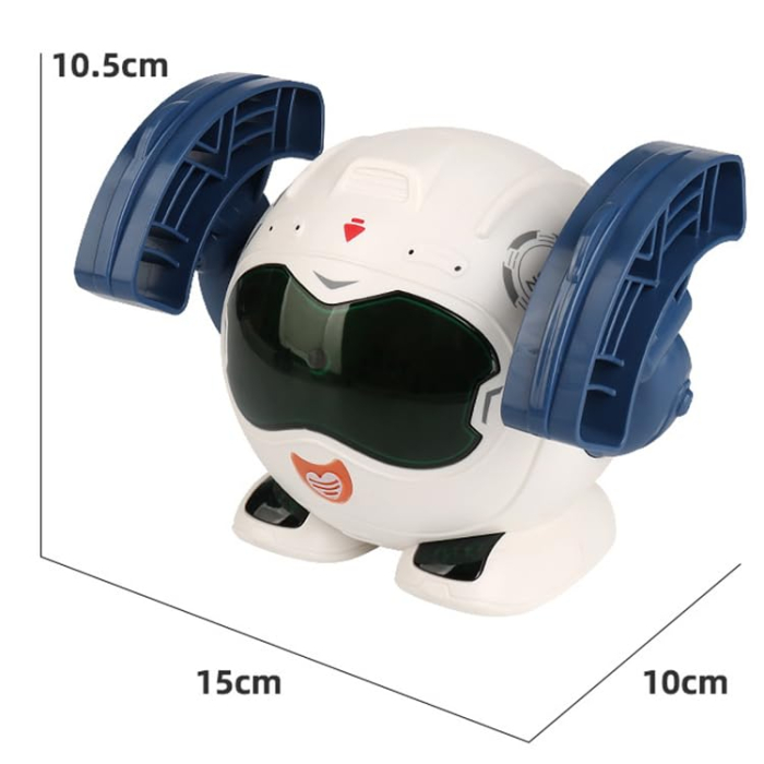 Robot de Jucarie pentru Copii care se Rostogoleste, cu Lumini si Sunete, Albastru Inchis [3]