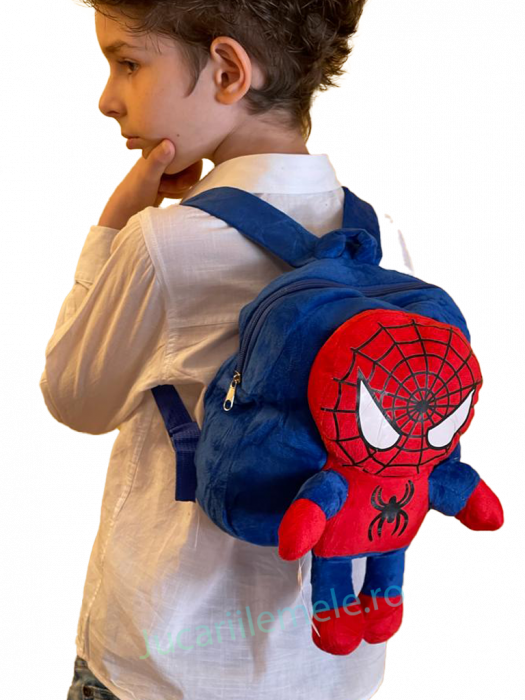 Rucsac din plus de tip ghiozdanel pentru copii Albastru cu Spider-Man [4]
