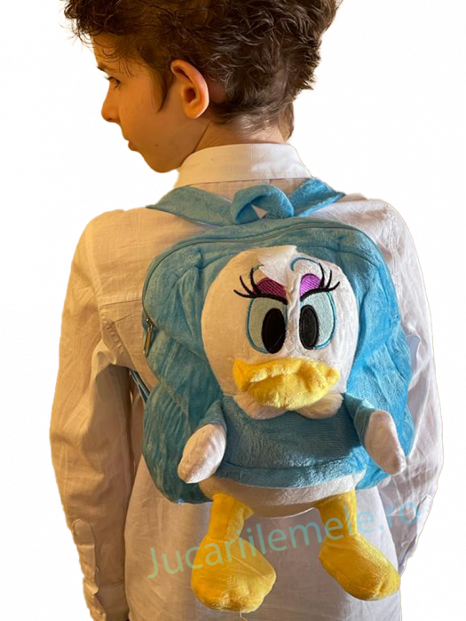 Rucsac din plus de tip ghiozdanel pentru copii Albastru Daisy Duck [6]
