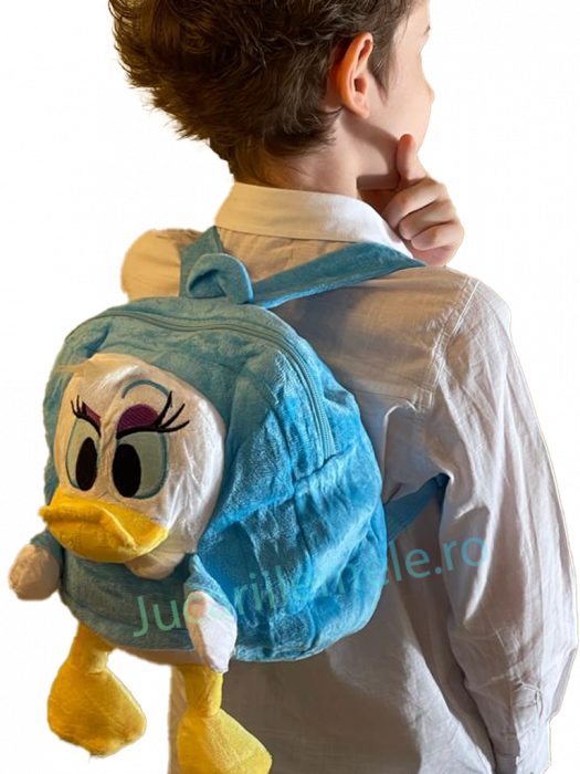 Rucsac din plus de tip ghiozdanel pentru copii Albastru Daisy Duck [4]