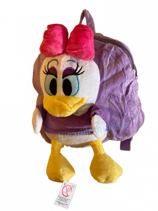 Rucsac din plus de tip ghiozdanel pentru copii Mov Daisy Duck [3]
