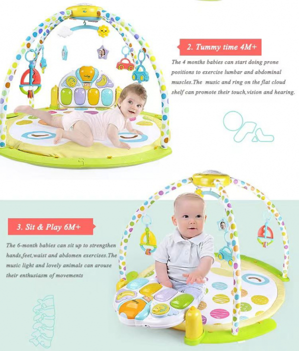 Saltea activitati bebe cu proiector si pian [5]