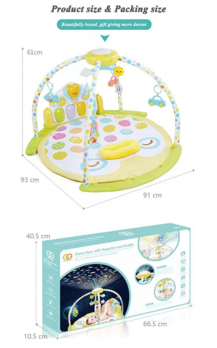 Saltea activitati bebe cu proiector si pian [4]