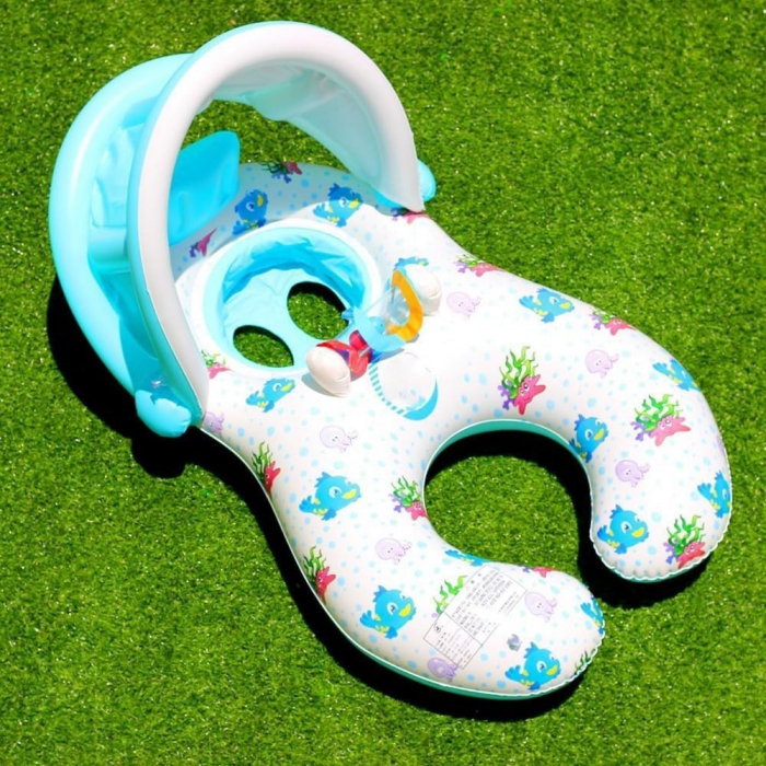 Saltea gonflabila Mama si Bebe, parasolar detasabil - modele diferite [1]