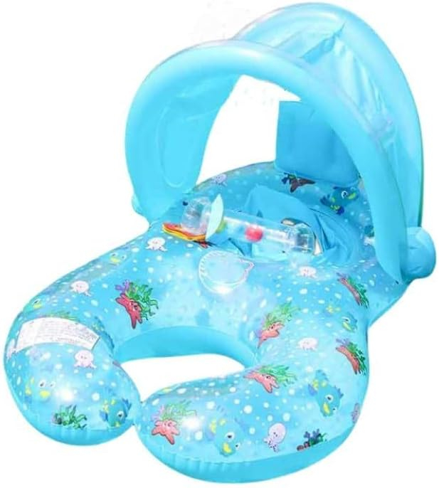 Saltea gonflabila Mama si Bebe, parasolar detasabil - modele diferite [4]