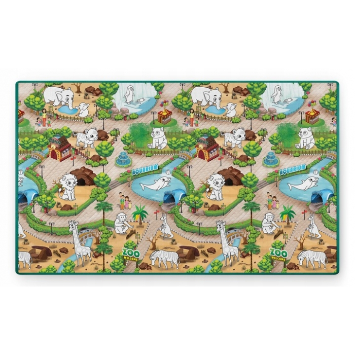 Salteluta de joaca XXL 200 x 120 x 0.3 cm Ricokids RK-343 - Zoo [1]
