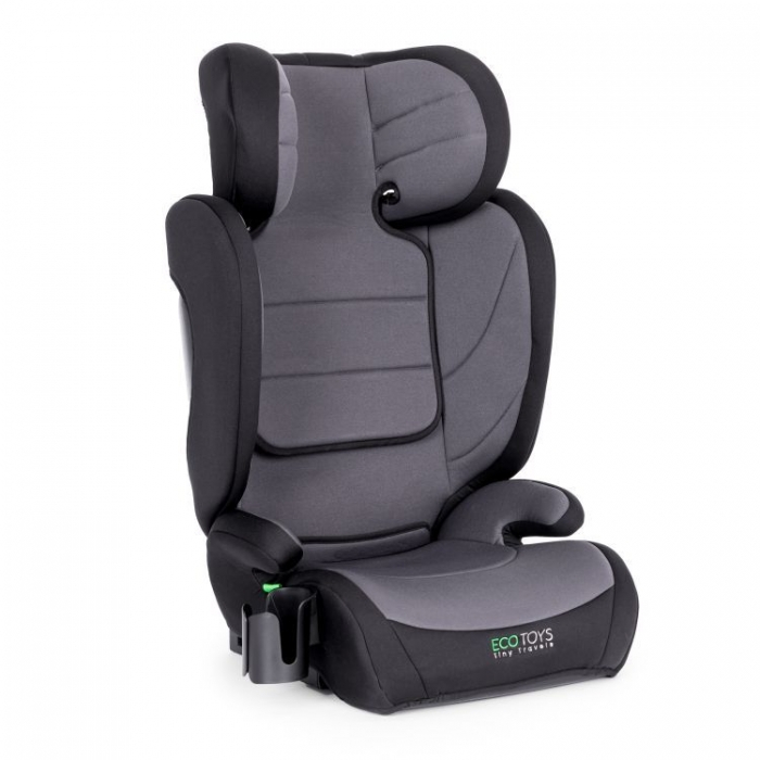 Scaun auto cu ISOFIX Ecotoys, grupa 100-150 cm, i-Size, omologare R129/03 - Gri [1]