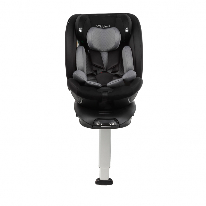 Scaun auto cu ISOFIX Kidwell GoCar, grupa 40-135 cm, i-Size, omologare R129 - Negru-Gri [1]