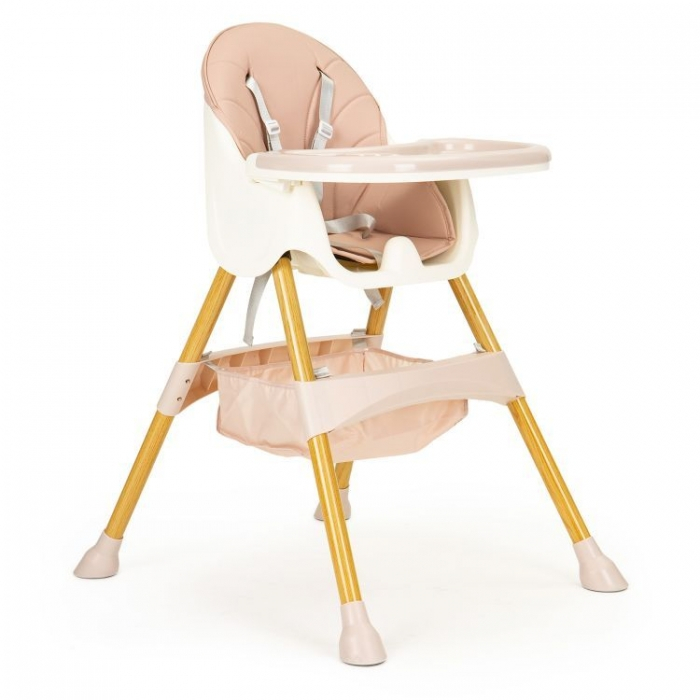 Scaun de masa 2 in 1 Ecotoys HC-823S - Roz [1]