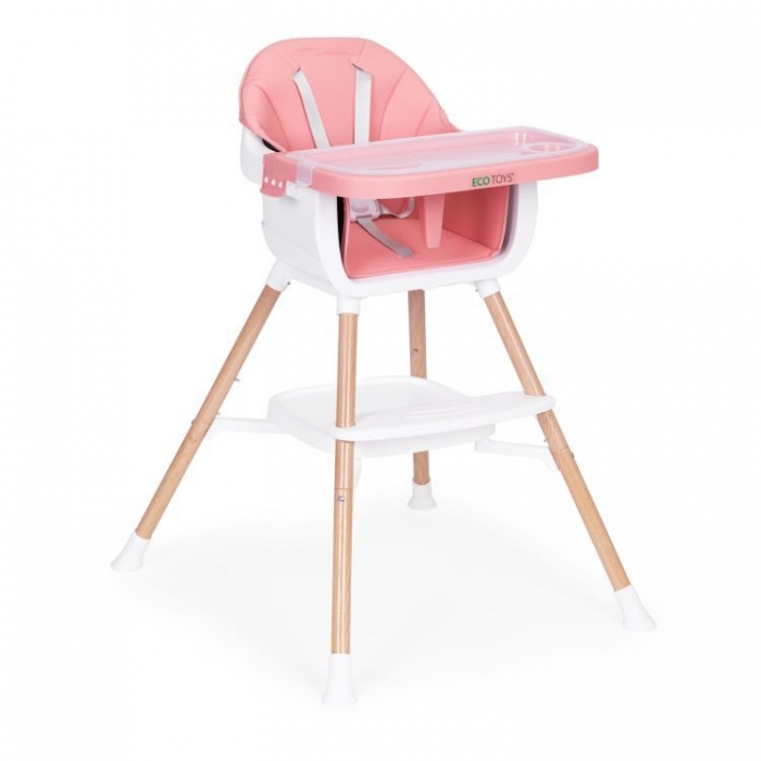 Scaun de masa 2 in 1 Ecotoys HC508 - Roz [1]