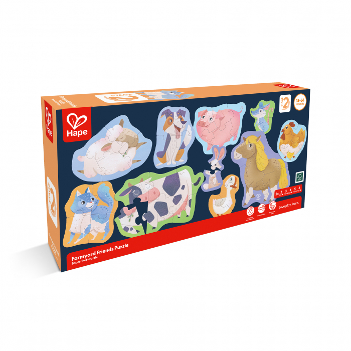 Set 10 puzzle-uri prietenii de la ferma (18-36 luni) [2]