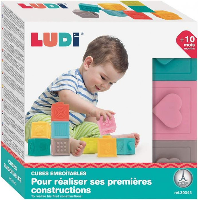 Set 9 cuburi- Primul joc de construit al bebelusului, LUDI [8]
