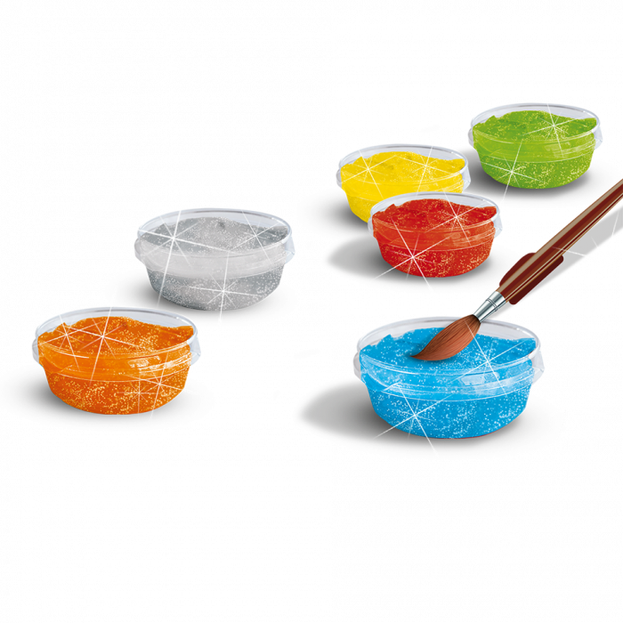 Set acuarele pasta glitter (guasa) [2]