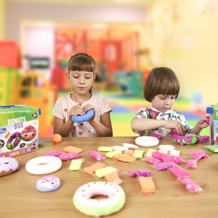 Set Air Clay cu argila usoara pentru modelaj Lovin - 42 culori - Donuts Box [2]