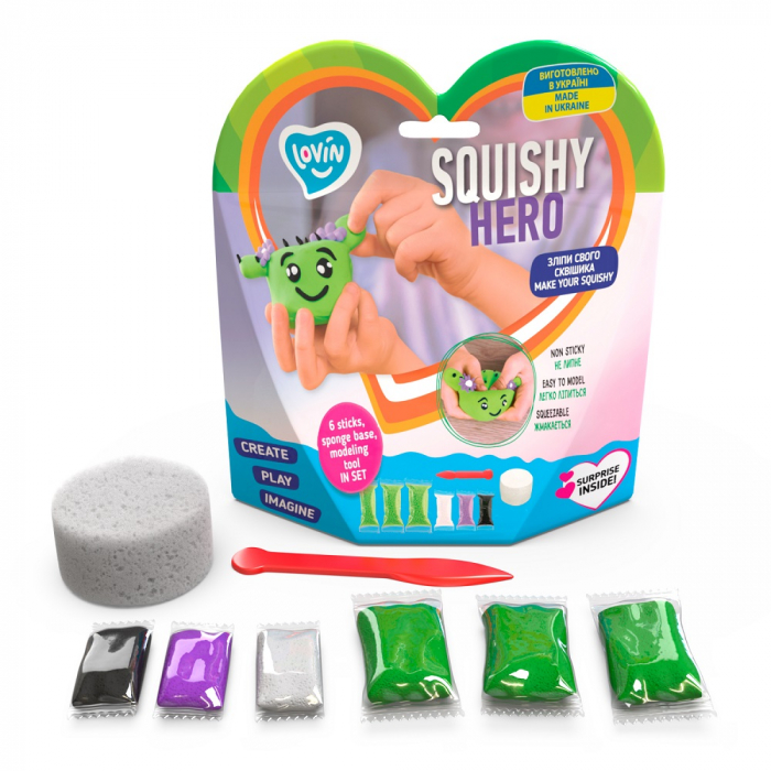 Set Air Clay cu argila usoara pentru modelaj Lovin - 6 culori - Squishy Hero - Cactusita [3]