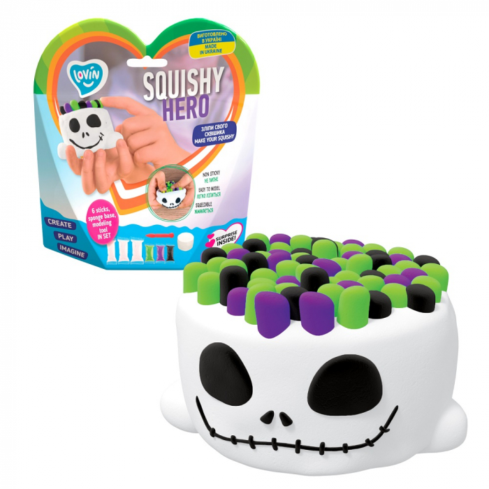 Set Air Clay cu argila usoara pentru modelaj Lovin - 6 culori - Squishy Hero - Scary Ghost [3]