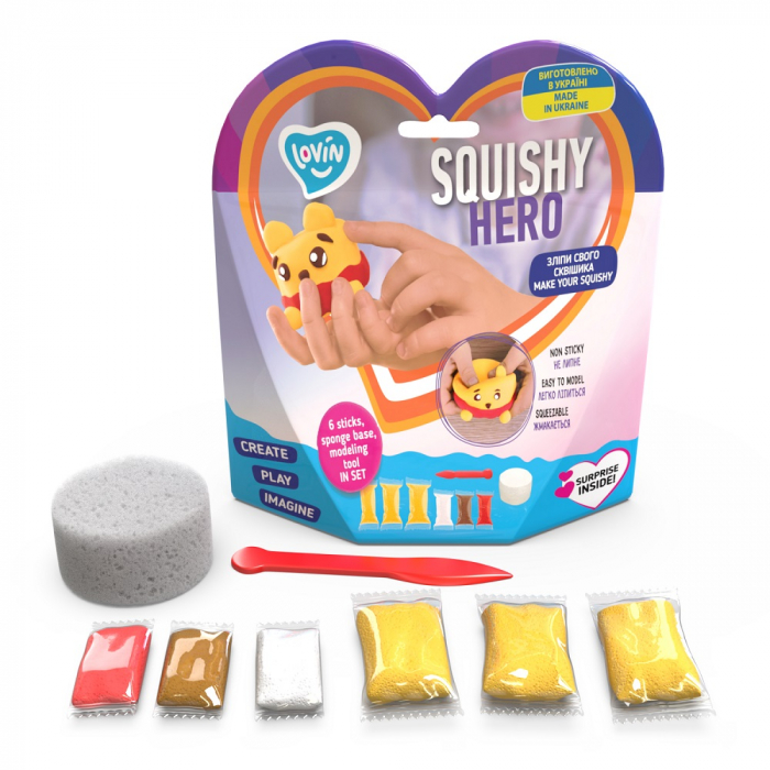 Set Air Clay cu argila usoara pentru modelaj Lovin - 6 culori - Squishy Hero - Squiny Pooh [4]