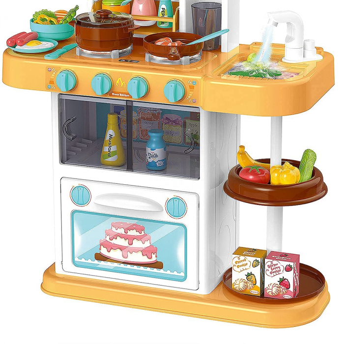 Set Bucatarie Interactiva, Joc de Rol cu Melodii si Lumini, 43 Piese, 72 cm Inaltime [4]