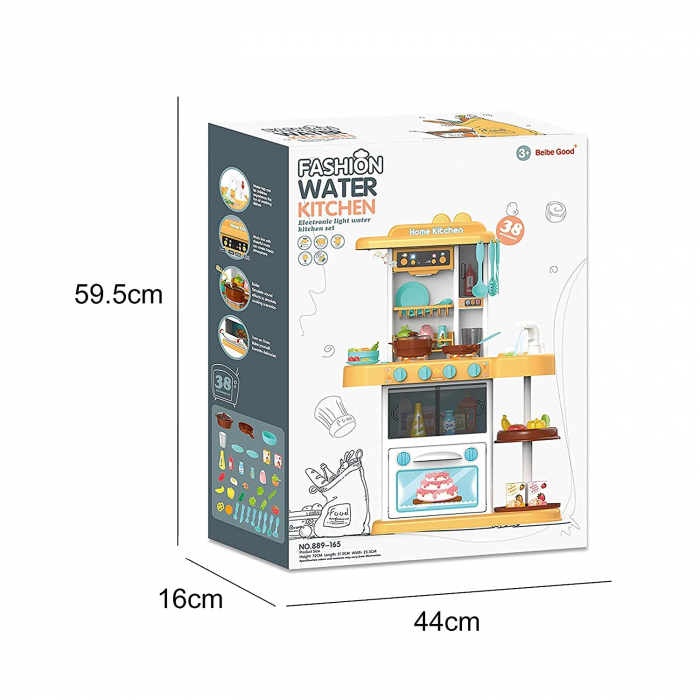 Set Bucatarie Interactiva, Joc de Rol cu Melodii si Lumini, 43 Piese, 72 cm Inaltime [7]