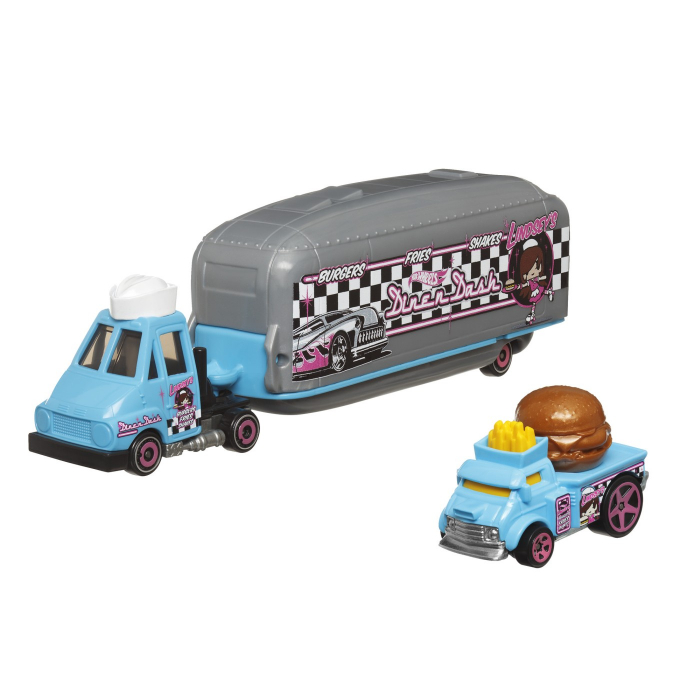Set Camion Si Masina Sport Hot Wheels Dine N Dash [2]