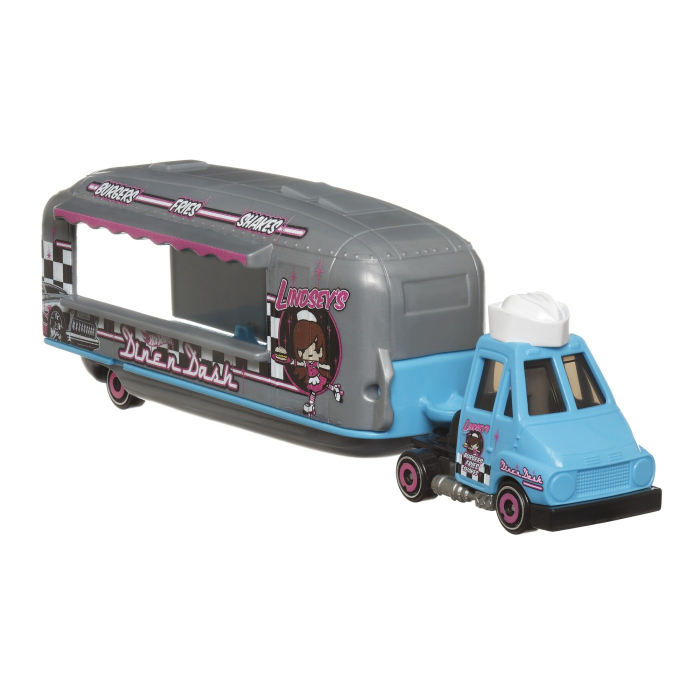 Set Camion Si Masina Sport Hot Wheels Dine N Dash [3]