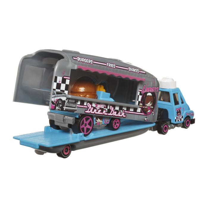 Set Camion Si Masina Sport Hot Wheels Dine N Dash [5]