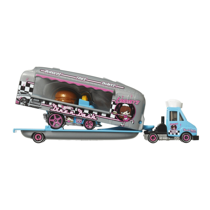 Set Camion Si Masina Sport Hot Wheels Dine N Dash [6]