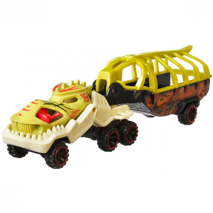 Set Camion Si Masina Sport Hot Wheels Fossil Night [4]